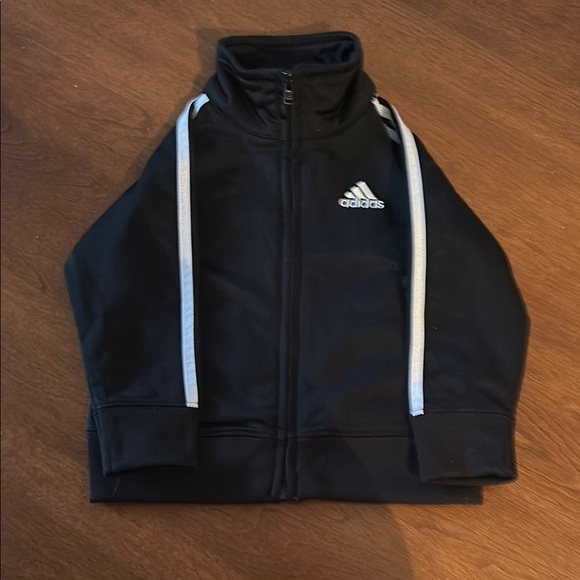 Baby Adidas Black and White Hoodie Sweatshirt - Picture 1 of 7